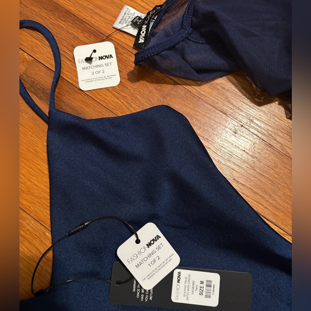 Fashion Nova Satin Maxi Dress - Picture 4 of 4